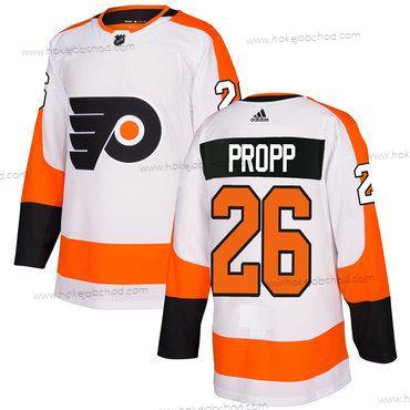 Adidas Muž Philadelphia Flyers #26 Brian Propp Bílý Autentické Sešitý NHL Dres