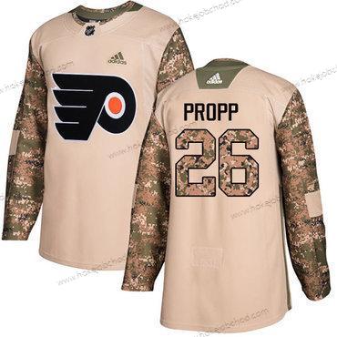 Adidas Muž Philadelphia Flyers #26 Brian Propp Camo Autentické 2017 Veterans Day Sešitý NHL Dres