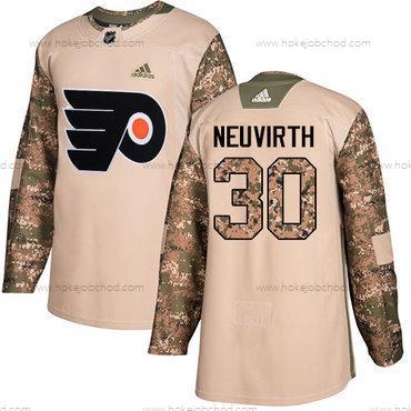 Adidas Muž Philadelphia Flyers #30 Michal Neuvirth Camo Autentické 2017 Veterans Day Sešitý NHL Dres