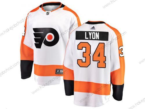 Adidas Muž Philadelphia Flyers #34 Alex Lyon Venkovní Fanatics Bílý Dres