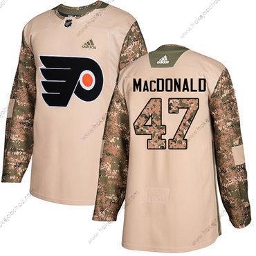 Adidas Muž Philadelphia Flyers #47 Andrew Macdonald Camo Autentické 2017 Veterans Day Sešitý NHL Dres