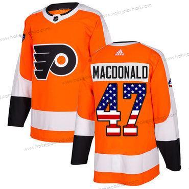 Adidas Muž Philadelphia Flyers #47 Andrew Macdonald Oranžová Domácí Autentické USA Flag Sešitý NHL Dres