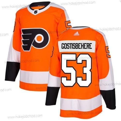 Adidas Muž Philadelphia Flyers #53 Shayne Gostisbehere Oranžová Domácí Autentické Sešitý NHL Dres