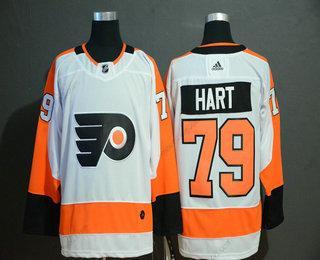 Adidas Muž Philadelphia Flyers #79 Carter Hart Bílý Sešitý NHL Dres