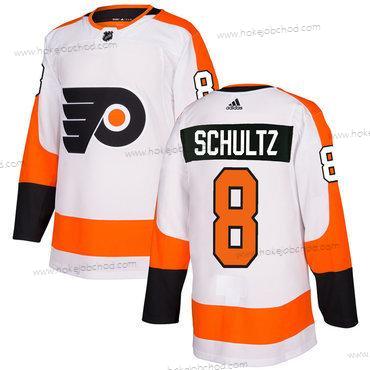 Adidas Muž Philadelphia Flyers #8 Dave Schultz Bílý Autentické Sešitý NHL Dres