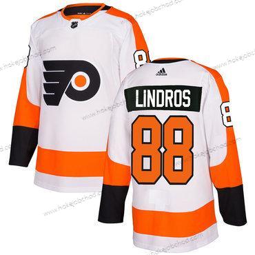 Adidas Muž Philadelphia Flyers #88 Eric Lindros Bílý Autentické Sešitý NHL Dres