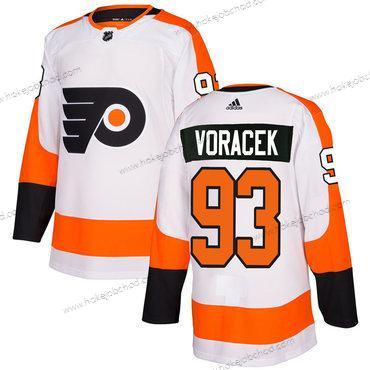 Adidas Muž Philadelphia Flyers #93 Jakub Voracek Bílý Autentické Sešitý NHL Dres