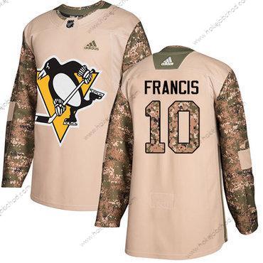 Adidas Muž Pittsburgh Penguins #10 Ron Francis Camo Autentické 2017 Veterans Day Sešitý NHL Dres