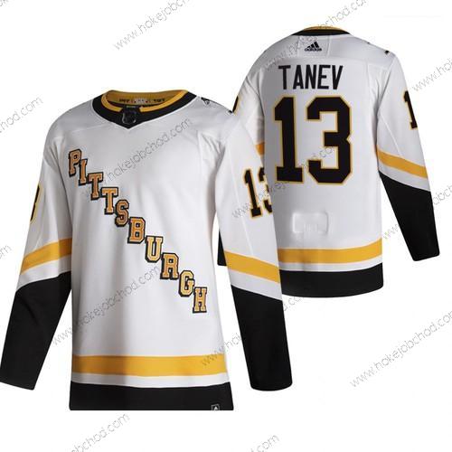 Adidas Muž Pittsburgh Penguins #13 Brandon Tanev Bílý 2020-21 Obrácený Retro Náhradní NHL Dres