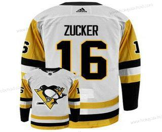 Adidas Muž Pittsburgh Penguins #16 Jason Zucker Bílý Sešitý NHL Dres