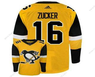 Adidas Muž Pittsburgh Penguins #16 Jason Zucker Žlutá Sešitý NHL Dres