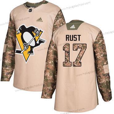 Adidas Muž Pittsburgh Penguins #17 Bryan Rust Camo Autentické 2017 Veterans Day Sešitý NHL Dres