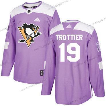 Adidas Muž Pittsburgh Penguins #19 Bryan Trottier Nachový Autentické Bojuje proti rakovině Sešitý NHL Dres