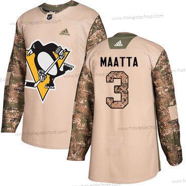 Adidas Muž Pittsburgh Penguins #3 Olli Maatta Camo Autentické 2017 Veterans Day Sešitý NHL Dres