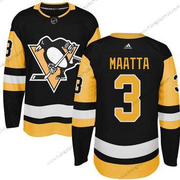 Adidas Muž Pittsburgh Penguins #3 Olli Maatta Černá Náhradní Autentické Sešitý NHL Dres