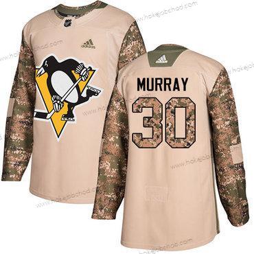 Adidas Muž Pittsburgh Penguins #30 Matt Murray Camo Autentické 2017 Veterans Day Sešitý NHL Dres