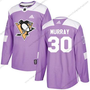 Adidas Muž Pittsburgh Penguins #30 Matt Murray Nachový Autentické Bojuje proti rakovině Sešitý NHL Dres