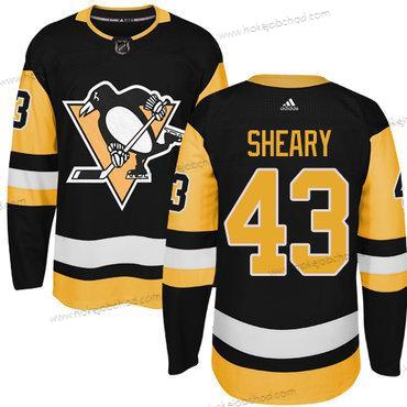 Adidas Muž Pittsburgh Penguins #43 Conor Sheary Černá Náhradní Autentické Sešitý NHL Dres