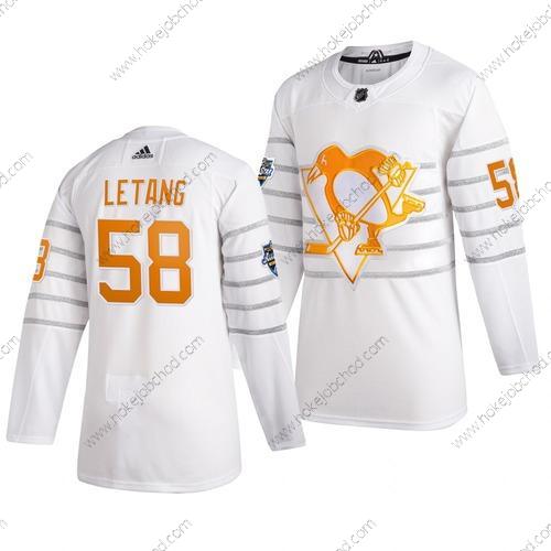 Adidas Muž Pittsburgh Penguins #58 Kris Letang Bílý 2020 NHL All-Star Game Dres