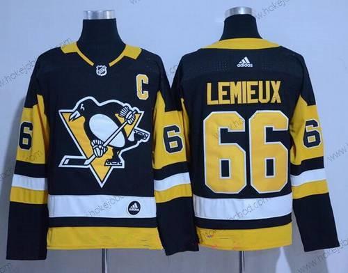 Adidas Muž Pittsburgh Penguins #66 Mario Lemieux Černá Náhradní Autentické Sešitý NHL Dres