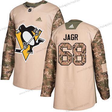 Adidas Muž Pittsburgh Penguins #68 Jaromir Jagr Camo Autentické 2017 Veterans Day Sešitý NHL Dres