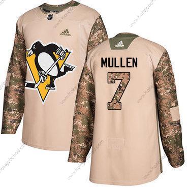 Adidas Muž Pittsburgh Penguins #7 Joe Mullen Camo Autentické 2017 Veterans Day Sešitý NHL Dres