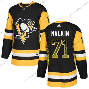 Adidas Muž Pittsburgh Penguins #71 Evgeni Malkin Černá Dres