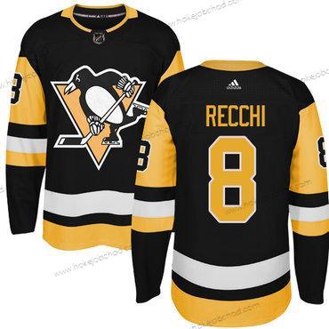 Adidas Muž Pittsburgh Penguins #8 Mark Recchi Černá Náhradní Autentické Sešitý NHL Dres