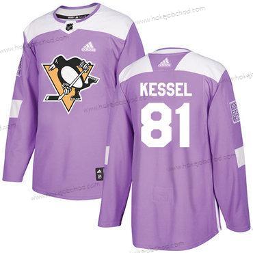 Adidas Muž Pittsburgh Penguins #81 Phil Kessel Nachový Autentické Bojuje proti rakovině Sešitý NHL Dres