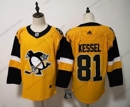 Adidas Muž Pittsburgh Penguins #81 Phil Kessel Žlutá Náhradní Sešitý NHL Dres