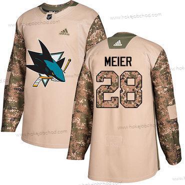 Adidas Muž San Jose Sharks #28 Timo Meier Camo Autentické 2017 Veterans Day Sešitý NHL Dres