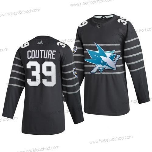 Adidas Muž San Jose Sharks #39 Logan Couture Šedá 2020 NHL All-Star Game Dres