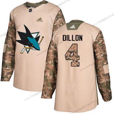 Adidas Muž San Jose Sharks #4 Brenden Dillon Camo Autentické 2017 Veterans Day Sešitý NHL Dres