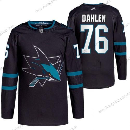 Adidas Muž San Jose Sharks #76 Jonathan Dahlen Černá Náhradní Autentické Sešitý NHL Dres