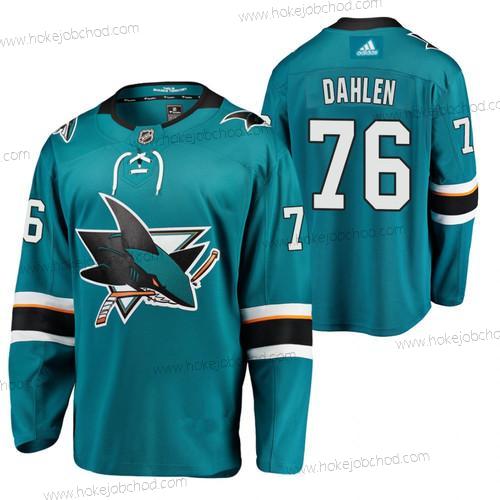 Adidas Muž San Jose Sharks #76 Jonathan Dahlen Modrozelená Domácí Autentické Sešitý NHL Dres