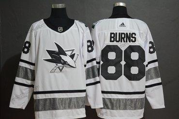 Adidas Muž San Jose Sharks 88 Brent Burns Bílý 2019 NHL All-Star Game Dres