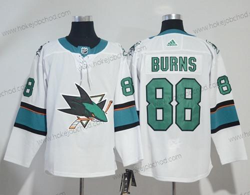 Adidas Muž San Jose Sharks #88 Brent Burns Bílý Road Autentické Sešitý NHL Dres