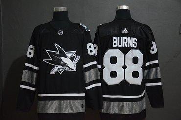 Adidas Muž San Jose Sharks 88 Brent Burns Černá 2019 NHL All-Star Game Dres