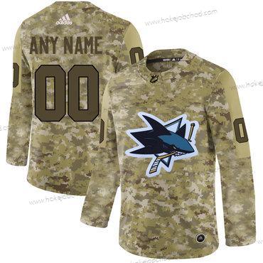 Adidas Muž San Jose Sharks Přizpůsobené Camo Dres