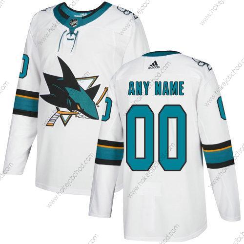 Adidas Muž San Jose Sharks Přizpůsobené NHL Autentické Bílý Dres