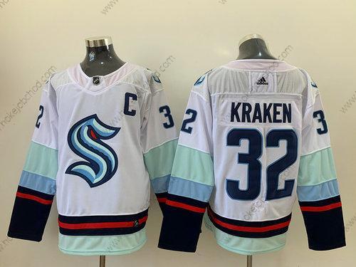 Adidas Muž Seattle Kraken #32 Kraken Bílý Sešitý NHL Dres