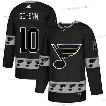 Adidas Muž St. Louis Blues #10 Brayden Schenn Černá Tým Logos Dres