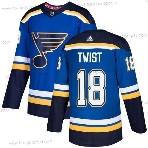 Adidas Muž St. Louis Blues #18 Tony Twist Modrý Domácí Autentické Sešitý NHL Dres