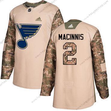 Adidas Muž St. Louis Blues #2 Al Macinnis Camo Autentické 2017 Veterans Day Sešitý NHL Dres