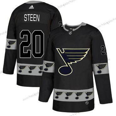 Adidas Muž St. Louis Blues #20 Alexander Steen Černá Tým Logos Dres