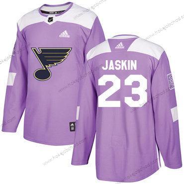 Adidas Muž St. Louis Blues #23 Dmitrij Jaskin Nachový Autentické Bojuje proti rakovině Sešitý NHL Dres