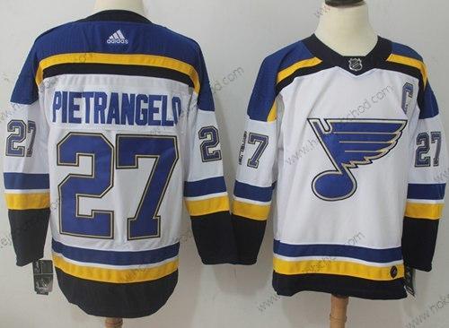 Adidas Muž St. Louis Blues #27 Alex Pietrangelo Bílý Road Autentické Sešitý NHL Dres