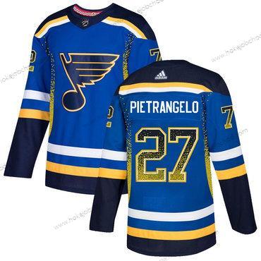 Adidas Muž St. Louis Blues #27 Alex Pietrangelo Royal Modrý Černá Dres