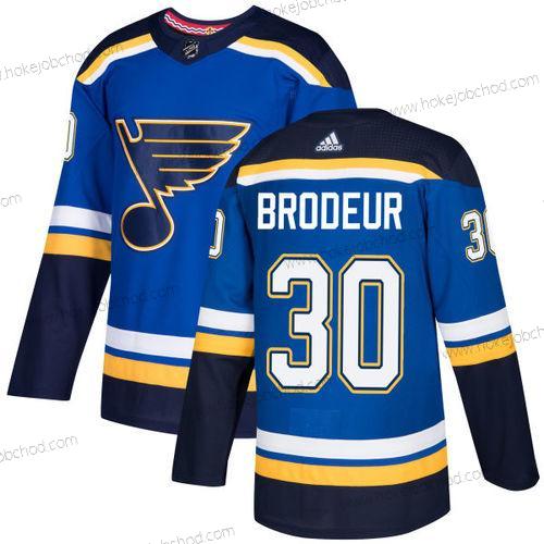 Adidas Muž St. Louis Blues #30 Martin Brodeur Modrý Domácí Autentické Sešitý NHL Dres