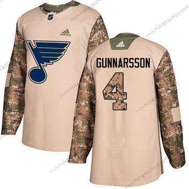 Adidas Muž St. Louis Blues #4 Carl Gunnarsson Camo Autentické 2017 Veterans Day Sešitý NHL Dres